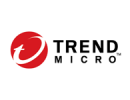 Trend Micro company logo red circular icon with white T and the black text Trend Micro on white background